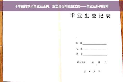 十年前的本科毕业证丢失，重塑身份与希望之路——毕业证补办指南