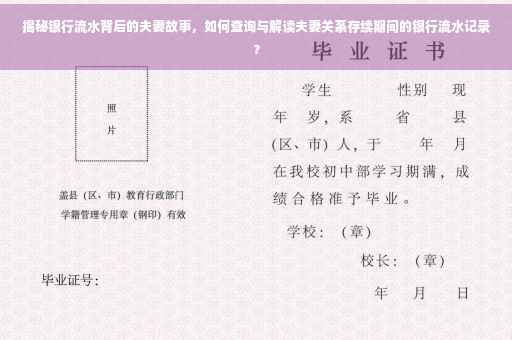 揭秘银行流水背后的夫妻故事，如何查询与解读夫妻关系存续期间的银行流水记录？