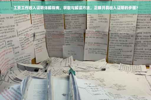 工资工作收入证明详解指南，获取与解读方法，正确开具收入证明的步骤?