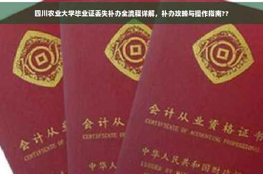 四川农业大学毕业证丢失补办全流程详解，补办攻略与操作指南??