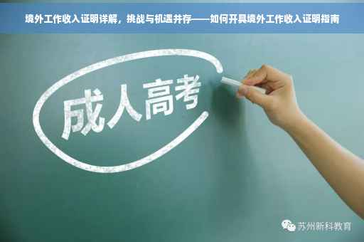 境外工作收入证明详解，挑战与机遇并存——如何开具境外工作收入证明指南