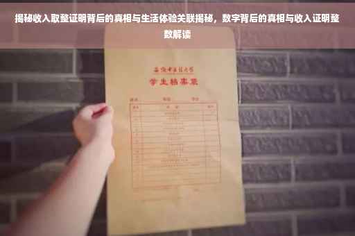 揭秘收入取整证明背后的真相与生活体验关联揭秘，数字背后的真相与收入证明整数解读