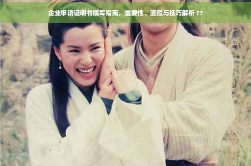 企业申请证明书撰写指南，重要性、流程与技巧解析 ??