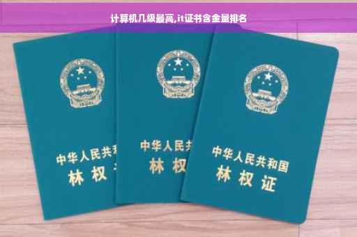 计算机几级最高,it证书含金量排名