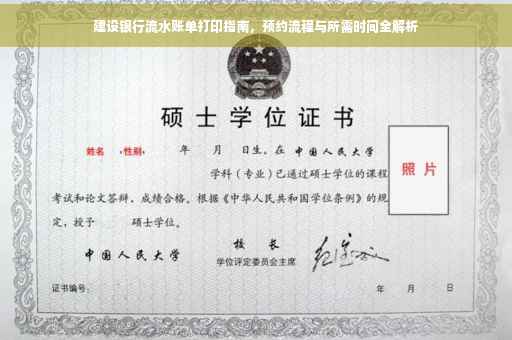 建设银行流水账单打印指南，预约流程与所需时间全解析