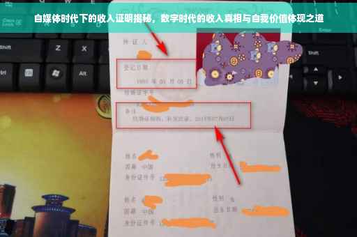 自媒体时代下的收入证明揭秘，数字时代的收入真相与自我价值体现之道