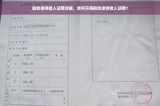 融资律师收入证明详解，如何开具融资律师收入证明？