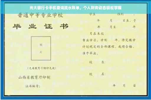 光大银行卡手机查询流水账单，个人财务动态轻松掌握