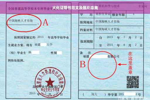 火化证明书范文及图片指南