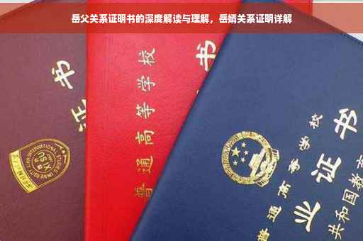 岳父关系证明书的深度解读与理解，岳婿关系证明详解