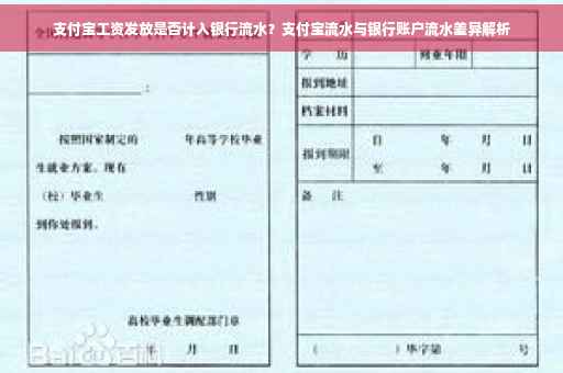 支付宝工资发放是否计入银行流水？支付宝流水与银行账户流水差异解析