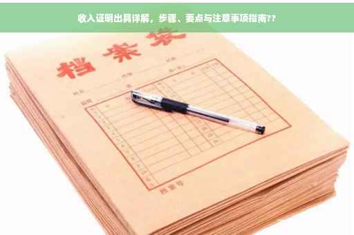 收入证明出具详解，步骤、要点与注意事项指南??