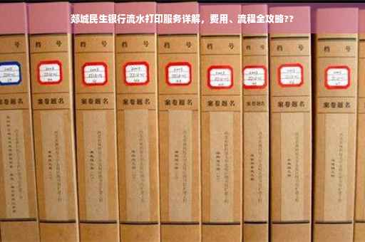 郯城民生银行流水打印服务详解，费用、流程全攻略??