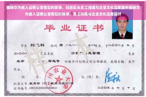 揭秘华为收入证明公章背后的故事，科技巨头员工待遇与企业文化深度解析揭秘华为收入证明公章背后的故事，员工待遇与企业文化深度探讨