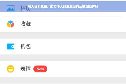 收入证明代理，助力个人职业发展的高效途径详解