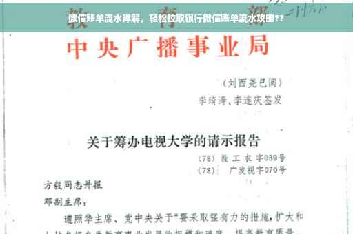 微信账单流水详解，轻松拉取银行微信账单流水攻略??