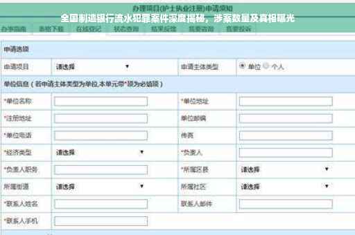 全国制造银行流水犯罪案件深度揭秘，涉案数量及真相曝光