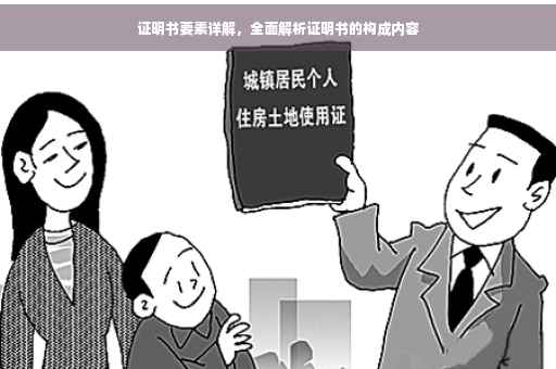 证明书要素详解，全面解析证明书的构成内容