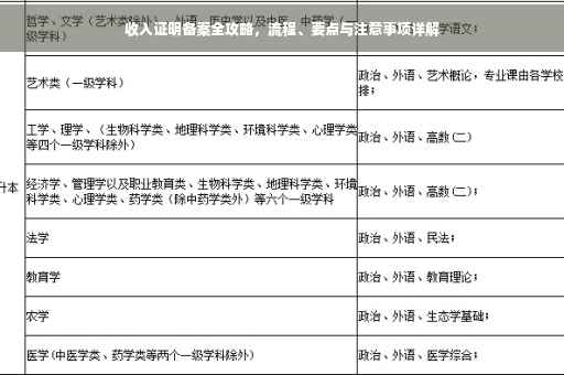 收入证明备案全攻略，流程、要点与注意事项详解