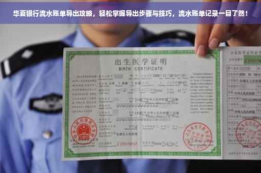 华夏银行流水账单导出攻略，轻松掌握导出步骤与技巧，流水账单记录一目了然！