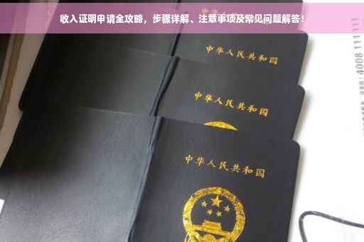 收入证明申请全攻略，步骤详解、注意事项及常见问题解答！