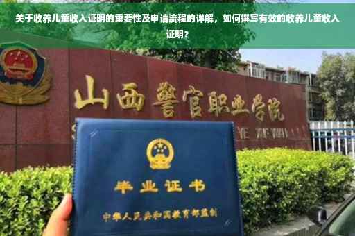 关于收养儿童收入证明的重要性及申请流程的详解，如何撰写有效的收养儿童收入证明？