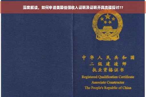 深度解读，如何申请美国低保收入证明及证明开具流程探讨??