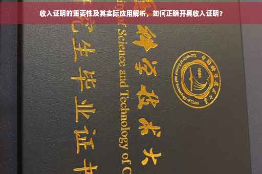 收入证明的重要性及其实际应用解析，如何正确开具收入证明？