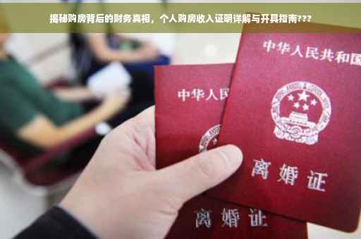 揭秘购房背后的财务真相，个人购房收入证明详解与开具指南???