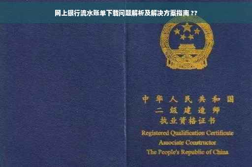 网上银行流水账单下载问题解析及解决方案指南 ??
