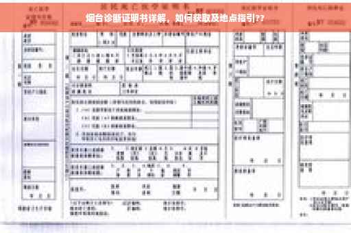 烟台诊断证明书详解，如何获取及地点指引??