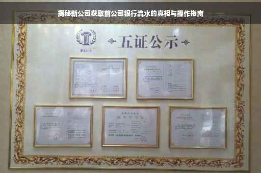 揭秘新公司获取前公司银行流水的真相与操作指南