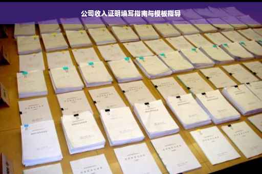 公司收入证明填写指南与模板指导