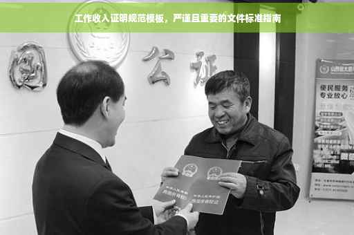 工作收入证明规范模板，严谨且重要的文件标准指南