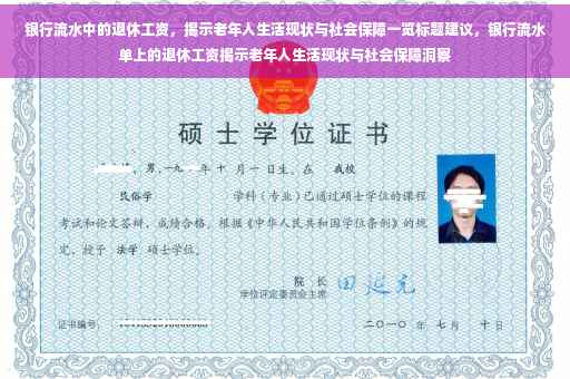 银行流水中的退休工资，揭示老年人生活现状与社会保障一览标题建议，银行流水单上的退休工资揭示老年人生活现状与社会保障洞察