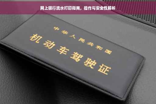 网上银行流水打印指南，操作与安全性解析