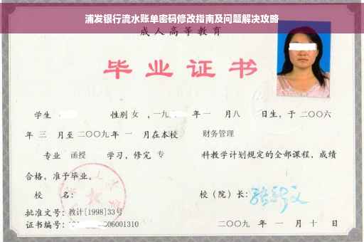 浦发银行流水账单密码修改指南及问题解决攻略