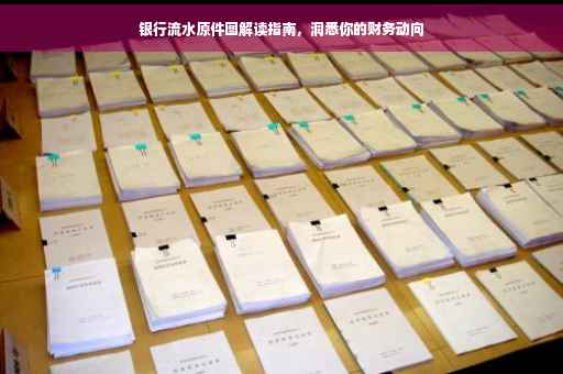 银行流水原件图解读指南，洞悉你的财务动向