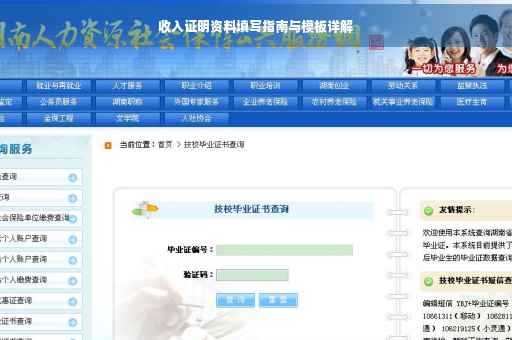 收入证明资料填写指南与模板详解