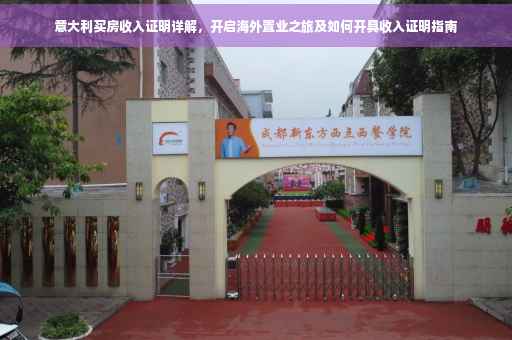 意大利买房收入证明详解，开启海外置业之旅及如何开具收入证明指南