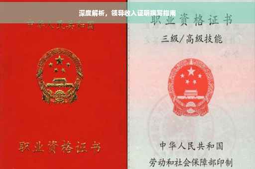 深度解析，领导收入证明撰写指南