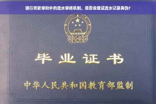 银行贷款审批中的流水审核机制，是否会查证流水记录真伪？