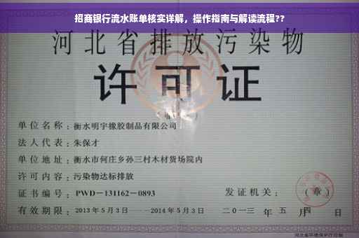 招商银行流水账单核实详解,操作指南与解读流程?? 招商银行流水账单核实详解,操作指南与解读流程??