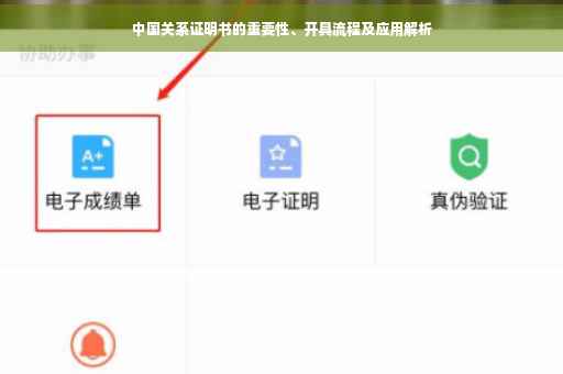 中国关系证明书的重要性、开具流程及应用解析