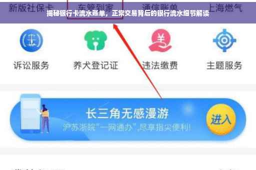 揭秘银行卡流水账单，正常交易背后的银行流水细节解读