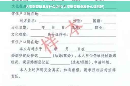 大专财管毕业发什么证书(大专财管毕业发什么证书好)