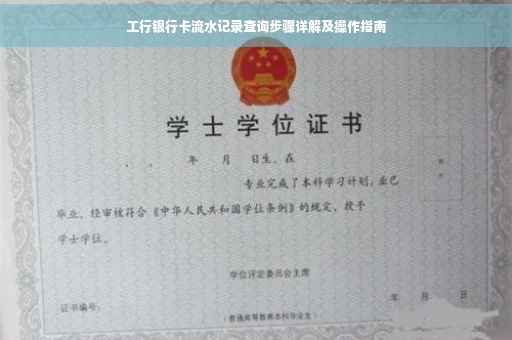 工行银行卡流水记录查询步骤详解及操作指南