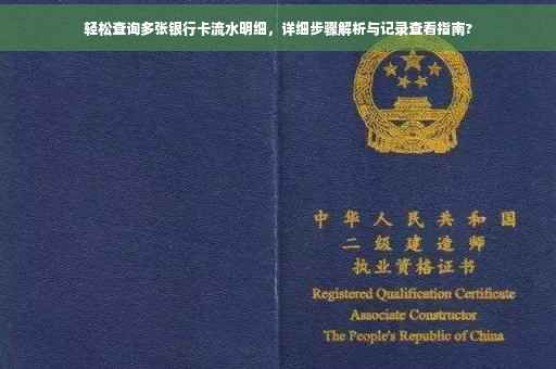 轻松查询多张银行卡流水明细，详细步骤解析与记录查看指南?