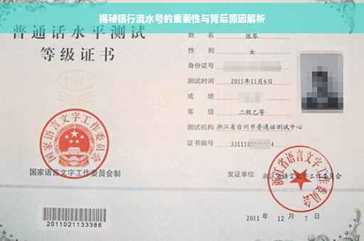 揭秘银行流水号的重要性与背后原因解析