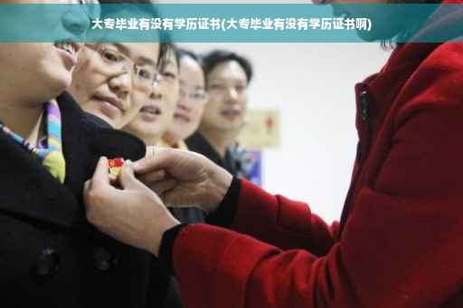 大专毕业有没有学历证书(大专毕业有没有学历证书啊)